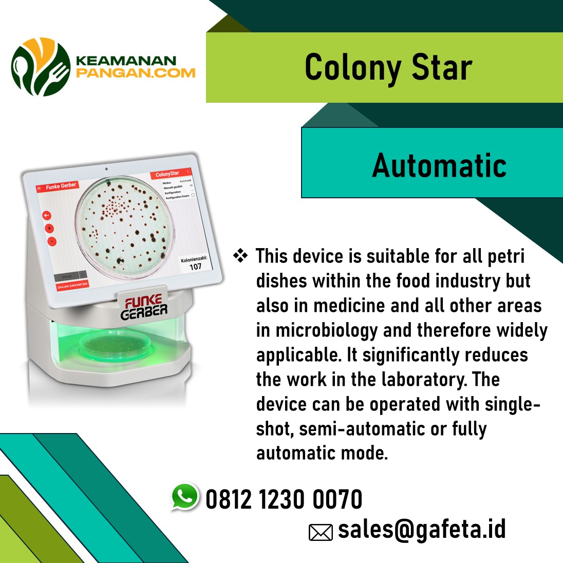 Jual Colony Counter ColonyStar Automatic 8550 Alat Hitung Mikroorganisme